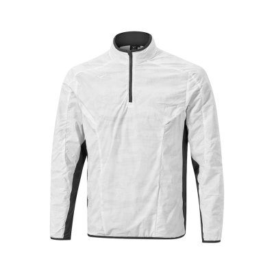 Manga Larga Mizuno Winter Stretch 1/4 Zip Hombre Blancos - Chile M968HOWRNV